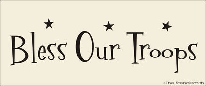 2899 Bless Our Troops stencil - The Stencilsmith