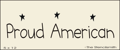2896 Proud American stencil - The Stencilsmith
