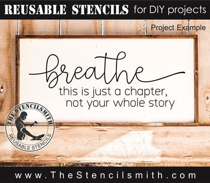 9505 Breathe this is just a chapter stencil - The Stencilsmith