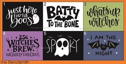 9708  Halloween mini stencils - The Stencilsmith