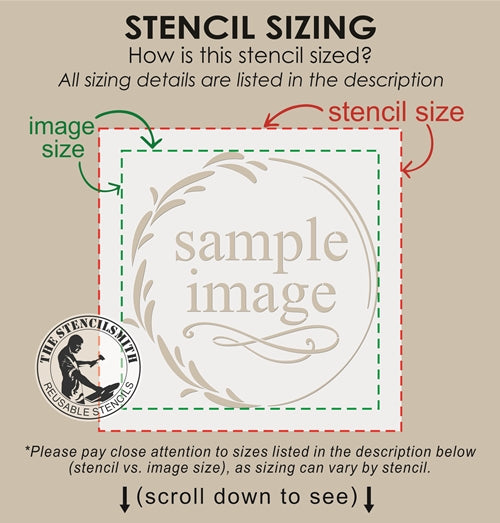 9342 Spring Borders Stencil – The Stencilsmith
