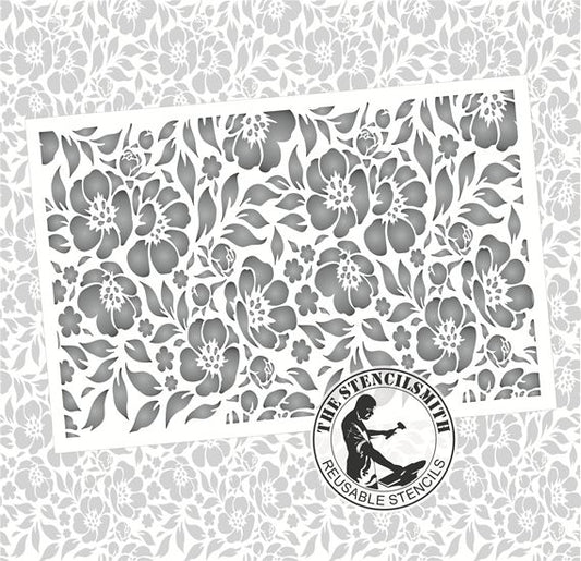 10367 Floral Pattern Stencil