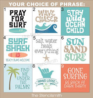 9541 Surf Mini Stencils - The Stencilsmith