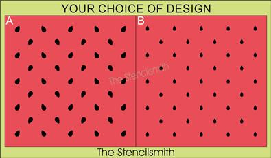 9491 Watermelon Seeds Pattern Stencils - The Stencilsmith