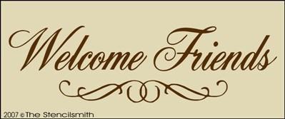 Welcome Friends stencil – The Stencilsmith