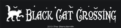 1146 - Black Cat Crossing - The Stencilsmith