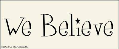1198 - We Believe - The Stencilsmith