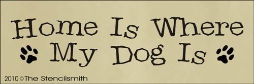 1247 - Home is where my dog is - The Stencilsmith