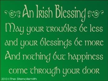 1263 - Irish Blessing Stencil