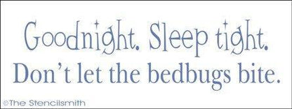 1286 - Goodnight Sleep tight  ...... bed bugs - The Stencilsmith