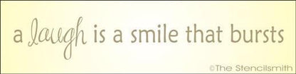 1304 - A laugh is a smile that bursts - The Stencilsmith