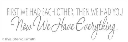 1306 - First we had each other - The Stencilsmith