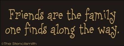 1401 - Friends are the family one finds - The Stencilsmith