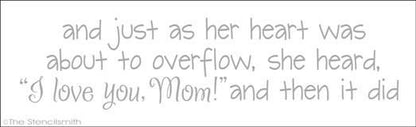 1445 - and just as ......... I love you, Mom - The Stencilsmith