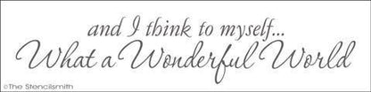 1472 - What a Wonderful World - The Stencilsmith