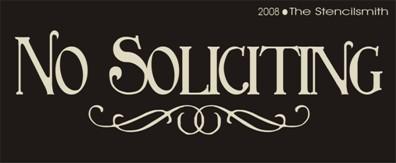 No Soliciting - B - The Stencilsmith