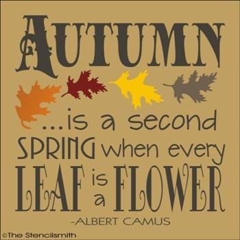 1544 - AUTUMN is a second spring - The Stencilsmith
