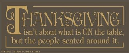 1573 - THANKSGIVING isn't about - The Stencilsmith
