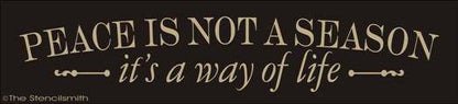 1588 - PEACE is not a Season - The Stencilsmith