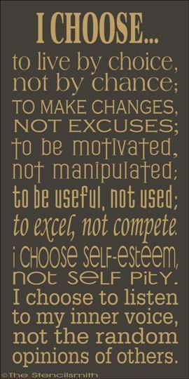 1590 - I CHOOSE - The Stencilsmith