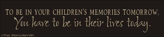 1612 - To be in your children's memories ... today - The Stencilsmith