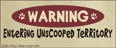 WARNING Entering Unscooped Territory - The Stencilsmith