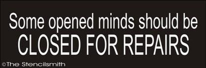1665 - Some open minds should be closed - The Stencilsmith