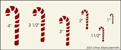 173 - Candy Canes - The Stencilsmith