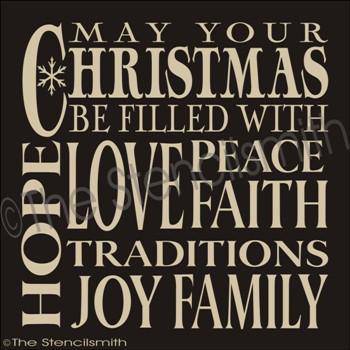 1756 - May your Christmas be - The Stencilsmith