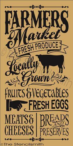 1788 - Farmers Market - The Stencilsmith