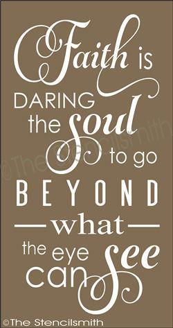 1913 - Faith is daring the soul - The Stencilsmith