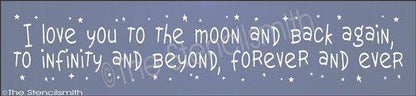 1940 - I love you to the moon  ... forever and ever - The Stencilsmith