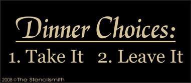 503 -  Dinner Choices - The Stencilsmith
