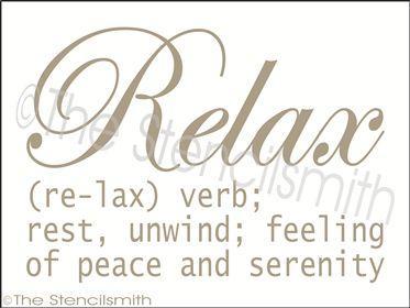 1983 - Relax definition - The Stencilsmith