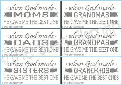 2010 - When God made MOMS  .... (multiple name choices) - The Stencilsmith
