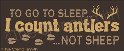 2108 - To go to sleep ... I count antlers - The Stencilsmith
