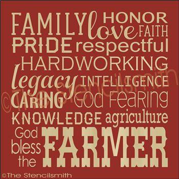 2252 - God Bless the FARMER - The Stencilsmith