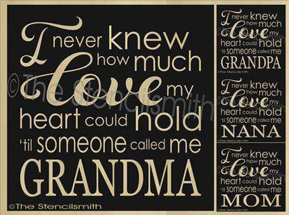 2258 - I never knew how much love my heart - The Stencilsmith