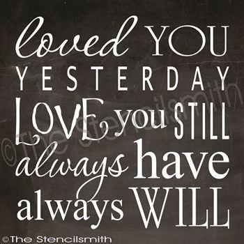 2272 - Loved you yesterday - The Stencilsmith