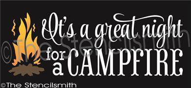 2355 - It's a great night for a campfire - The Stencilsmith