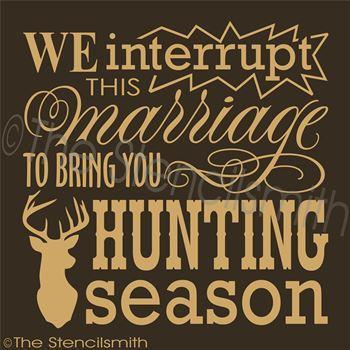 2430 - We interrupt this marriage ... HUNTING - The Stencilsmith