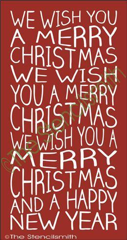 2447 - We wish you a Merry Christmas - The Stencilsmith