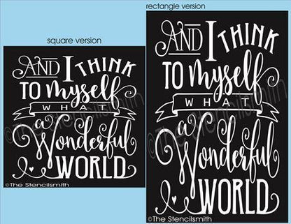 2658 - And I think to myself - The Stencilsmith