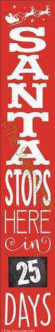 2771 - Santa stops here in - The Stencilsmith