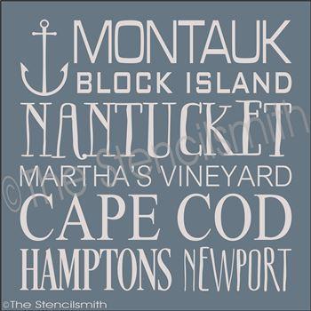 3113 -  East Coast Seashore Destinations - The Stencilsmith