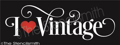 3154 - I (heart) Vintage - The Stencilsmith