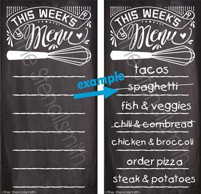 3201 - This Week's Menu - BLANK - The Stencilsmith