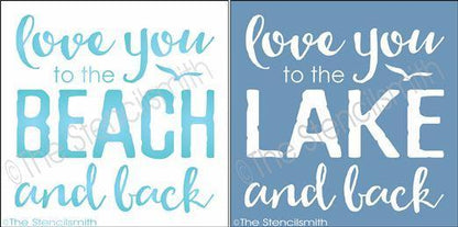 3225 - love you to the Beach / Lake - The Stencilsmith