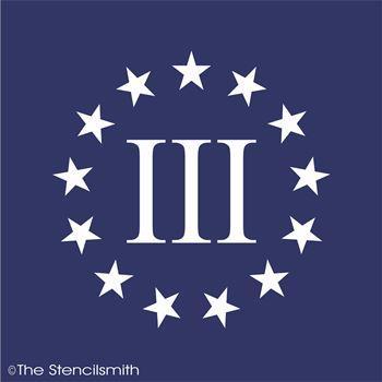 3236 - Betsy Ross III Flag Stars - The Stencilsmith