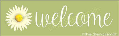 3241 - Welcome (daisy) - The Stencilsmith